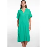 Rino & Pelle Rino&Pelle dámské lněné šaty Jana zelené Velikost: 34