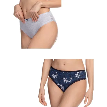 Dámské spodní prádlo LAMA Dámské kalhotky L 1446BI 2-pack S
