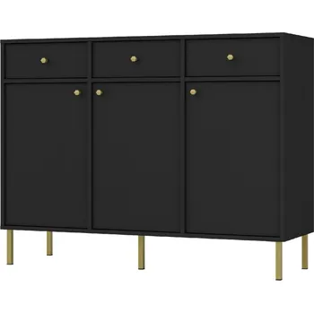 Komoda ArtLemp Komoda YEDDO 3F3S | černá