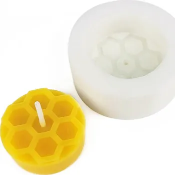 Výtvarná sada Silikonová forma na čajovou svíčku - Včelí buňky