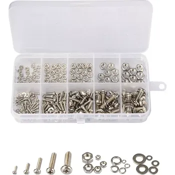 Šroub CAB Tools 320 ks sada nerezových šroubů, matek a podložek - M2 M2,5 M3 M4 M5