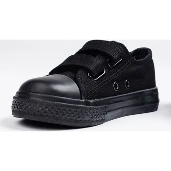 Dívčí obuv Vico Módní dětské černé tenisky bez podpatku 18