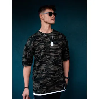 Pánské tričko Pánské oversize tričko VSB ARMY zelená