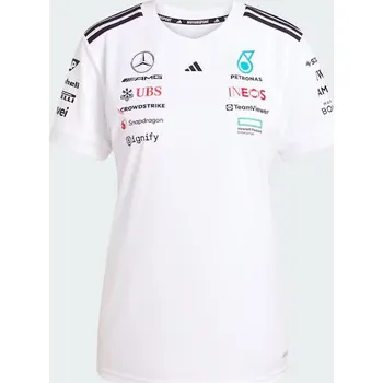 Dámské tričko adidas Dámské tričko jezdce MERCEDES-AMG PETRONAS FORMULA ONE TEAM pro sezónu 2025 Velikost: XS