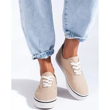 Dámské tenisky Vico Stylové tenisky dámské béžové bez podpatku 37