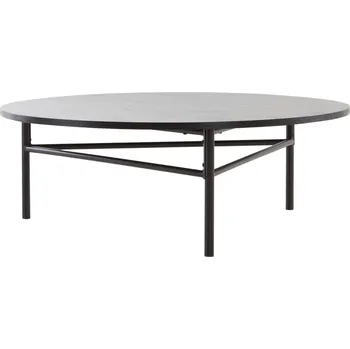 Konferenční stolek Jotex Černý dřevěný konferenční stolek VALLEY 100 cm