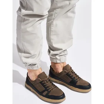 Pánské polobotky Klasické pánské polobotky hnědé 43