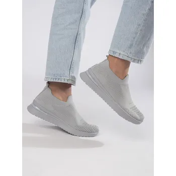 Dámské tenisky Originální dámské tenisky šedé bez podpatku 37