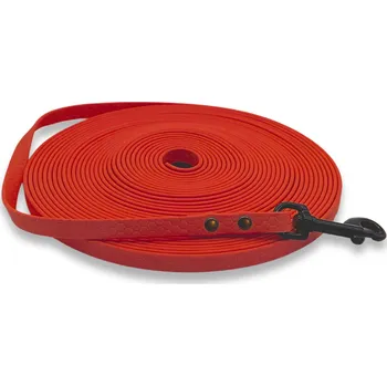 Vodítko pro psa PafDog® lehké voděodolné HEXA stopovací vodítko ploché, 1cm, 4 délky - červená DÉLKA VODÍTKA: 10 metrů