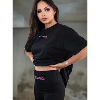 Dámské tričko Dámské oversize tričko VSB RAINBOW černé