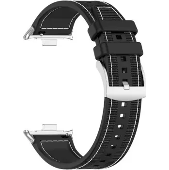 Ostatní příslušenství k chytrým hodinkám eses Silikonový řemínek pro Xiaomi Watch 4, 5, 6 a Smart Band 8 Pro a 9 Pro - Černý