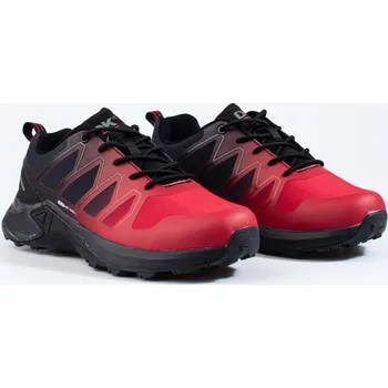 Pánská treková obuv DK Jedinečné trekingové boty pánské červené bez podpatku 41