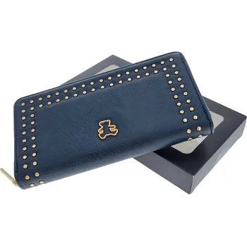 Peněženka LULU CASTAGNETTE Komfortní tmavě modrá dámská peněženka 7EZEV