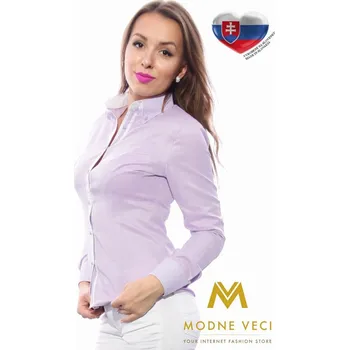 Světle fialová dámská košile Slim-Fit VS-DK1607