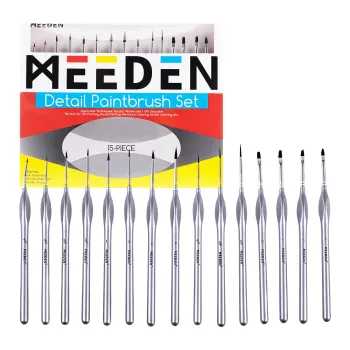 Umělecký štětec Sada ergonomických štětců Meeden 15ks (Sada ergonomických štětců Meeden 15ks)