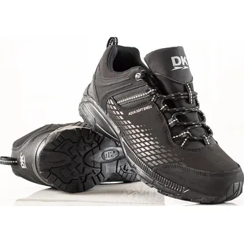 Pánská treková obuv DK Pohodlné trekingové boty pánské černé bez podpatku 43