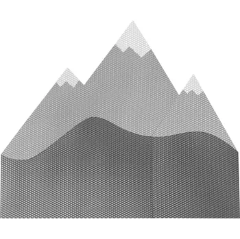 Obklad Ochrana stěn HORY - krátké černá/šedá/světle šedá