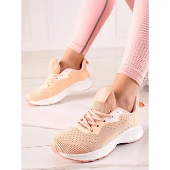 Dámské tenisky Luxusní dámské tenisky růžové bez podpatku 37