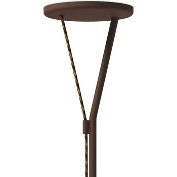 Lampička Fabbian LED stojací lampa Rio, corten, stmívatelná, 3 000K, kovová LED 25 W celkem - Doprava zdarma