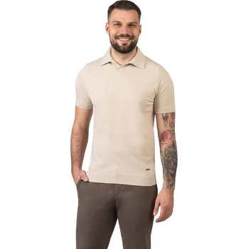FERATT Pánská polokošile EMPOLI béžová Velikost: XXXL