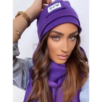 Čepice Dámská tepláková VSB čepice fialová