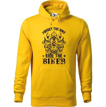 Pánská mikina DOBRÝ TRIKO Pánská mikina s potiskem Biker Velikost pánské mikiny: 4XL, Barva: Žlutá