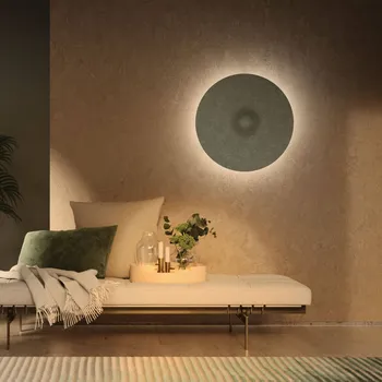 Lampička Fabbian Acustica LED nástěnné světlo, modrozelené, 3000K, DALI modrozelená LED 37 W celkem - Doprava zdarma