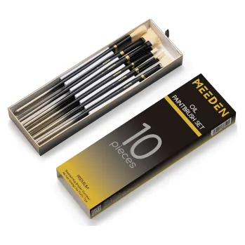 Umělecký štětec Sada akrylových štětců Meeden 10ks 3060 (Sada akrylových štětců Meeden 10ks 3060)