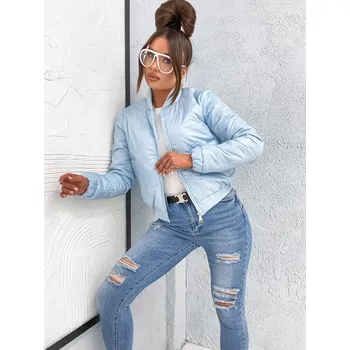 Dámská halenka Bomberka STAYHERE CROP modrá Velikost: S