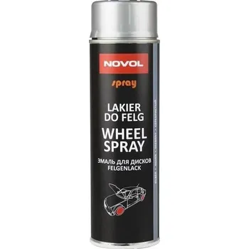 Barva ve spreji NOVOL lak WHEEL stříbrný sprej 500ml (34102.00500 (38132))