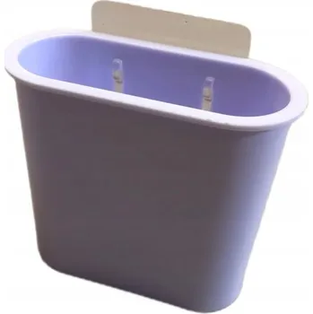 Držák na kartáček FIALOVÝ PLASTOVÝ DRŽÁK NA KARTÁČKY A ZUBNÍ PASTU