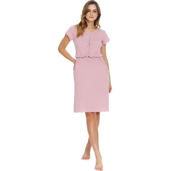 Těhotenská móda Doctornap Dámská těhotenská noční košile 4543 violet M