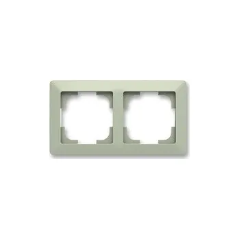 vypínač ABB 3901T-A00020, ZONI Rámeček dvojnásobný Barva: olivová / bílá