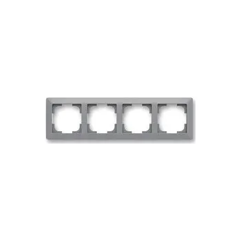 vypínač ABB 3901T-A00040, ZONI Rámeček čtyřnásobný Barva: šedá / bílá