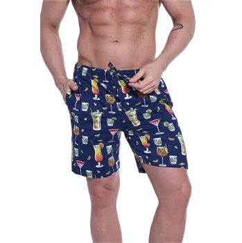 Pánské pyžamo Pánské krátké pyžamové kalhoty Cornette 698/23 S Modrá