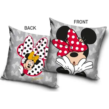 Polštář Dětský polštářek Minnie Šedá Kráska