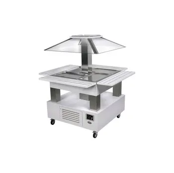 Vinotéka SALÁTOVÝ BAR CENTRÁLNÍ CHLADÍCÍ SBC 40 F - BÍLÉ DŘEVO/WHITE