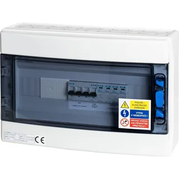 Solarmi AC40N0 osazený rozvaděč pro fotovoltaiku, jističe, chránič, N0, 3f, 40A