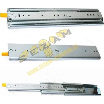 Nábytkové kování Kuličkový plnovýsuv s aretací boční 1100mm