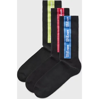 3PACK Ponožky Crew No Terry Vertical Logos vysoké