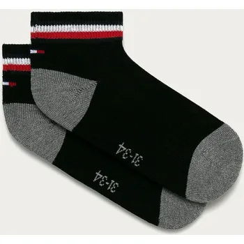 Tommy Hilfiger - Dětské kotníkové ponožky (2-pack) 100001501 černá 99X, vel. 31/34