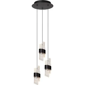 Lucide KLIGANDE - Závěsné svítidlo - Ø 25 cm - LED - stmívatelné - 3x8W 2700K - Černá