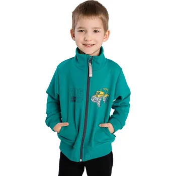 Chlapecká mikina Chlapecká mikina Betty mode petrolejová traktor farmář