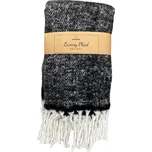 Luxusní pléd TAKE A PLAID 130x170 cm, černý