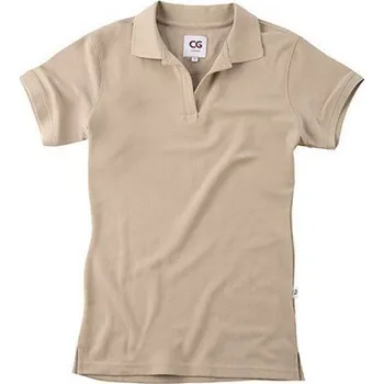 Dámské tričko CG Workwear Dámská polokošile Susa s knoflíkovou légou Barva: béžová union, Velikost: 4XL CGW730