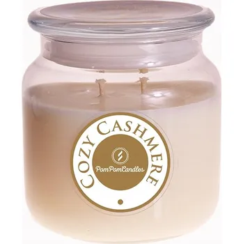 Svíčka Tradiční sójová svíčka COZY CASHMERE Pom Pom Candles