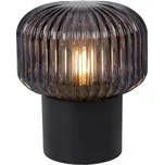 Lucide JANY stolní lampička E14/40W černá/Smoke glass