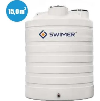 nádrž Nadzemní nádrž na pitnou vodu Swimer Comfort-line jednoplášťová s 2" výpustí objem 15000 l