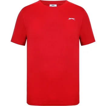 Pánské tričko Slazenger Plain pánské tričko Red XL