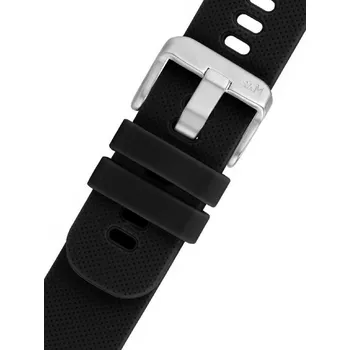 Silikonový řemínek Morellato Byte 5654187.019 M, černý, Quick Release - 22 mm